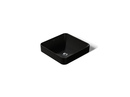 KOHLER K-2661-7 Vox 16-1/4" square vessel bathroom sink - Black Black