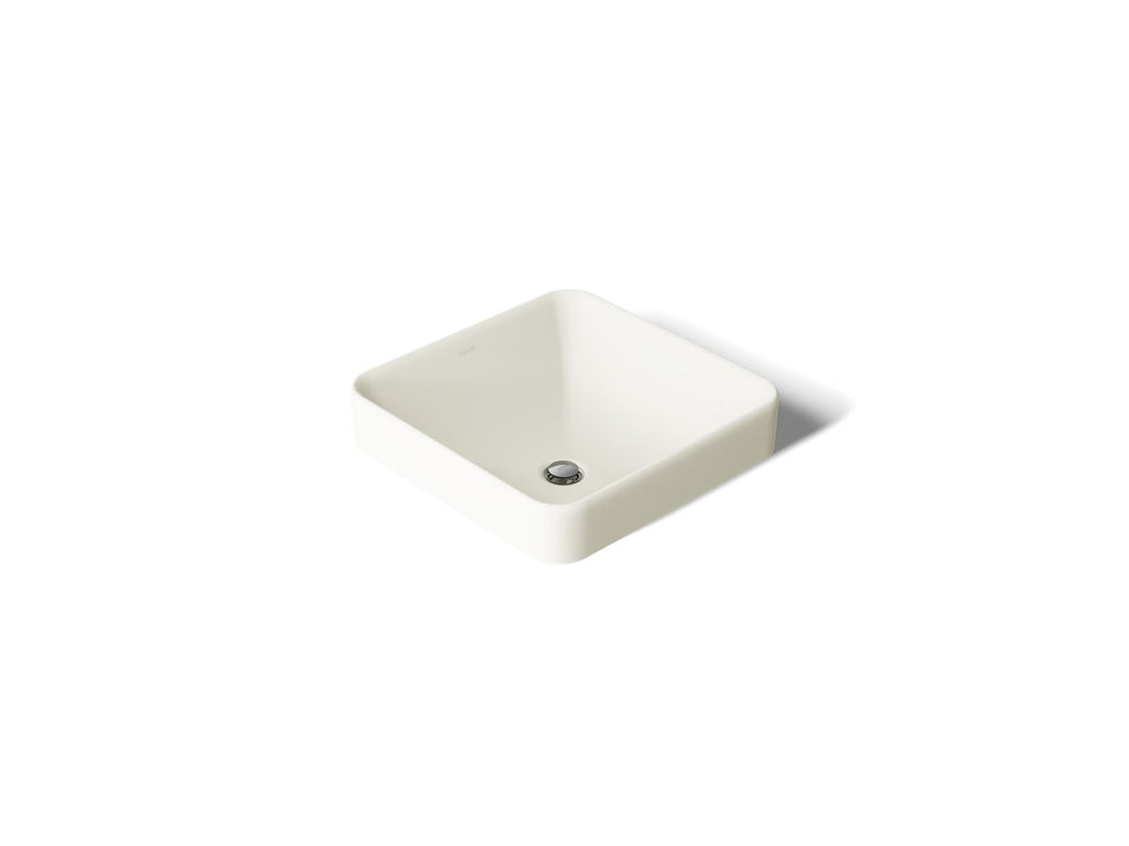 KOHLER K-2661-96 Vox 16-1/4" Square Vessel Bathroom Sink - Biscuit