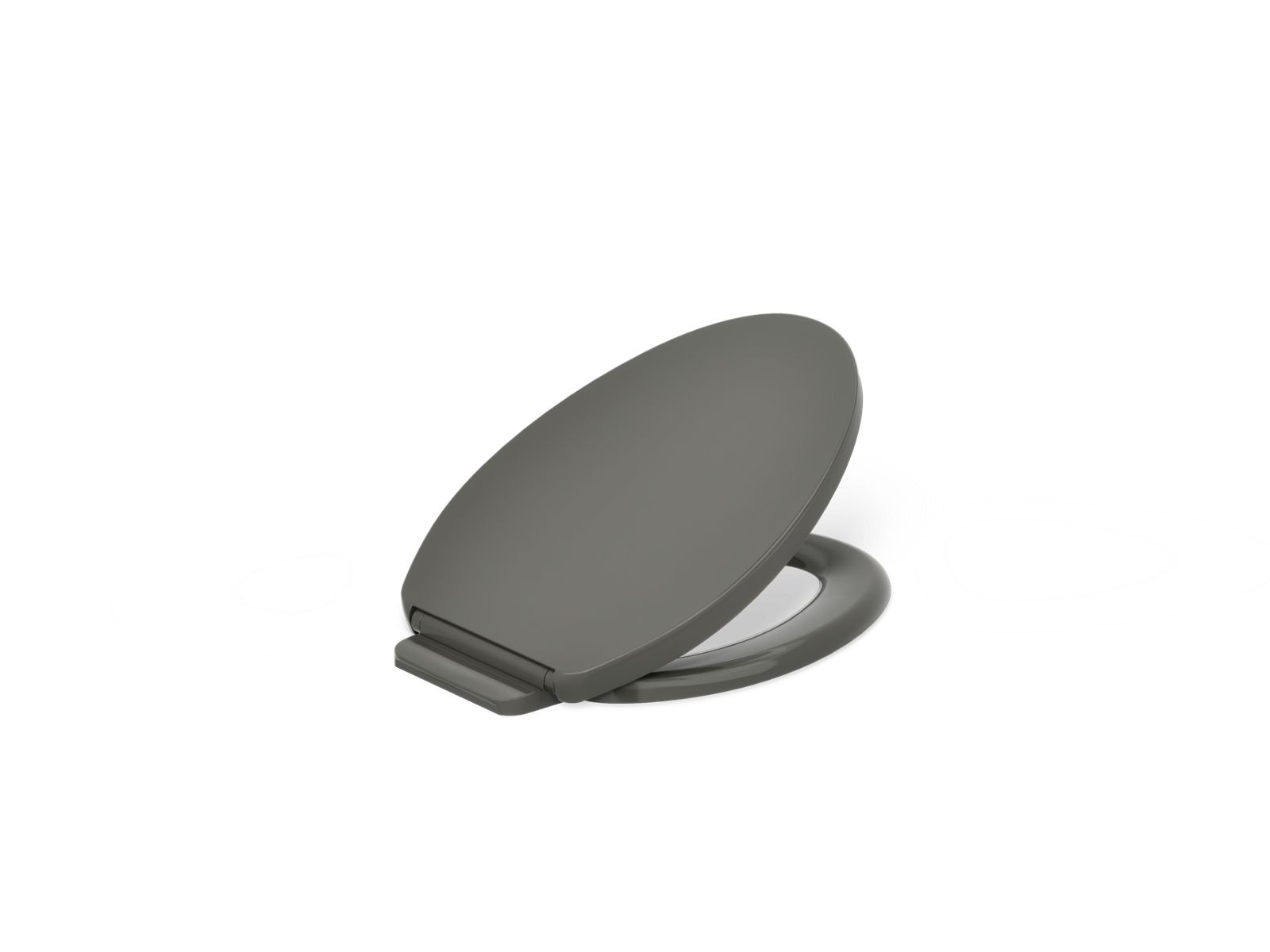 KOHLER K-26801-58 Impro ReadyLatch Quiet-Close elongated toilet seat - Thunder Grey