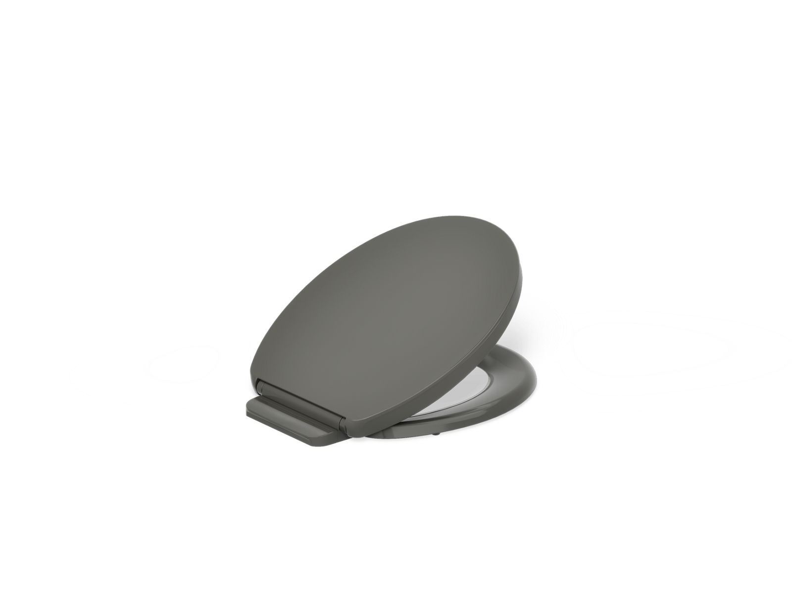 KOHLER K-26802-58 Impro Readylatch Quiet-Close Round-Front Toilet Seat - Thunder Grey