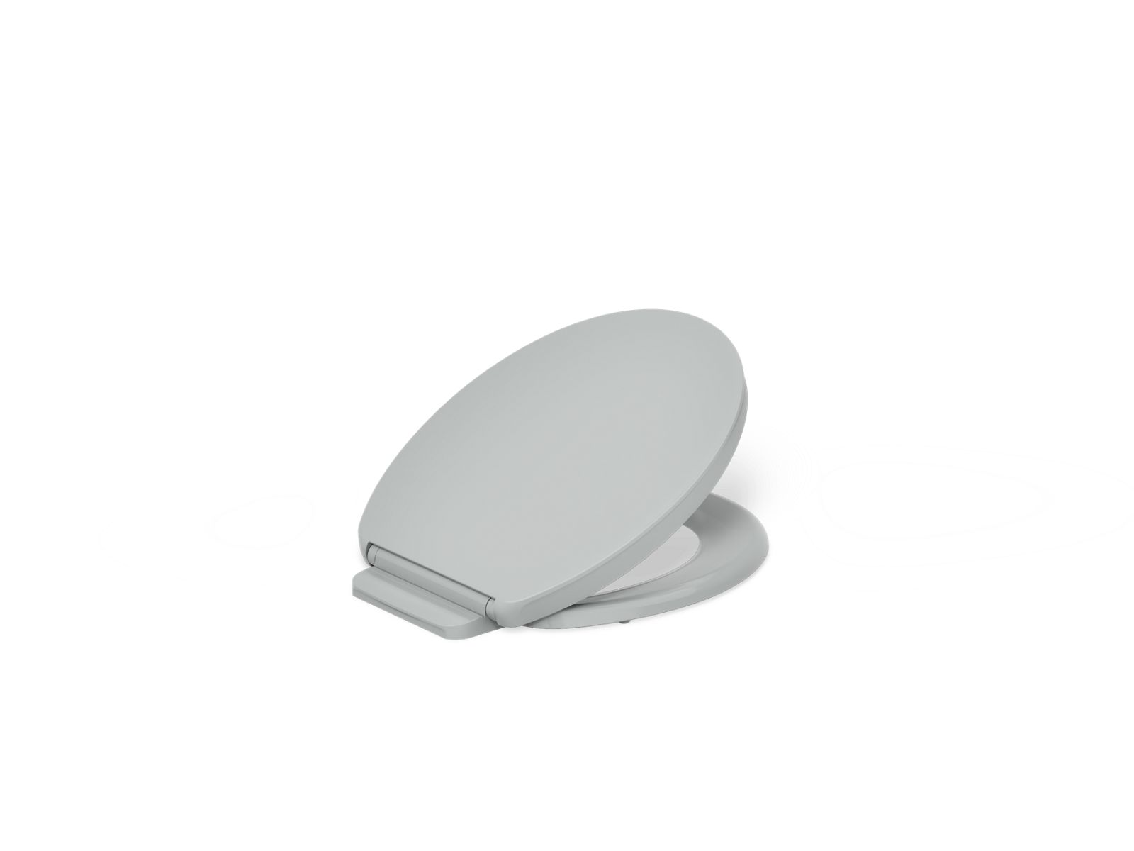 KOHLER K-26802-95 Impro Readylatch Quiet-Close Round-Front Toilet Seat - Ice Grey