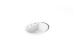 KOHLER K-2699-8-0 Bryant 20-1/4" Oval Drop-In Bathroom Sink - White