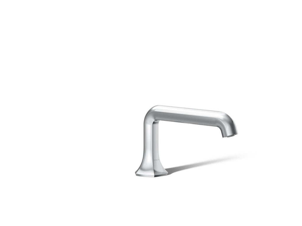 KOHLER K-27017-CP Occasion Deck-Mount Bath Spout With Straight Design - Polished Chrome