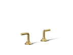 KOHLER K-27018-4-2MB Occasion Deck-Mount Bath Faucet Handles With Lever Design - Vibrant Brushed Moderne Brass
