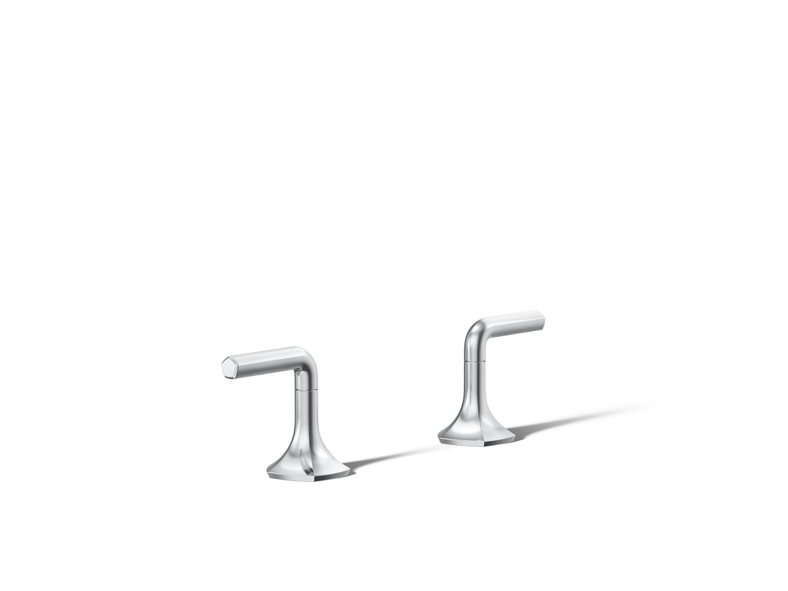 KOHLER K-27018-4-CP Occasion Deck-Mount Bath Faucet Handles With Lever Design - Polished Chrome