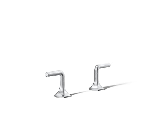 KOHLER K-27018-4-CP Occasion Deck-mount bath faucet handles with Lever design - Polished Chrome