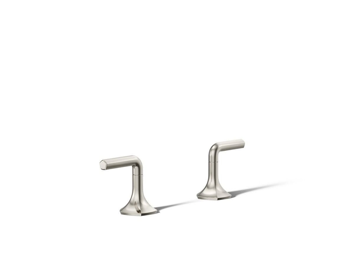 KOHLER K-27018-4-SN Occasion Deck-Mount Bath Faucet Handles With Lever Design - Vibrant Polished Nickel