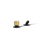 KOHLER K-27022-BMB Occasion Deck-Mount Handshower Holder And Two-Way Diverter Valve - Matte Black With Brushed Moderne Brass