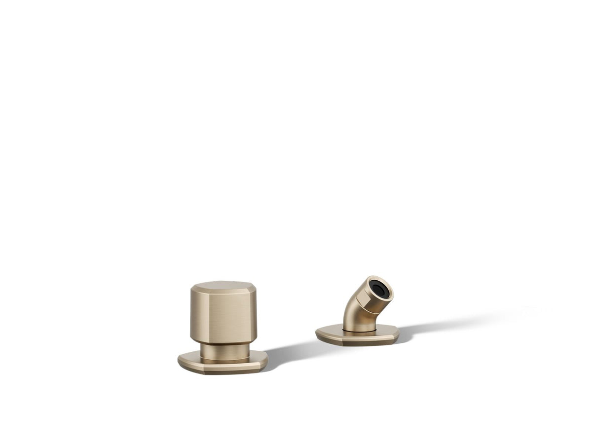 KOHLER K-27022-BV Occasion Deck-Mount Handshower Holder And Two-Way Diverter Valve - Vibrant Brushed Bronze