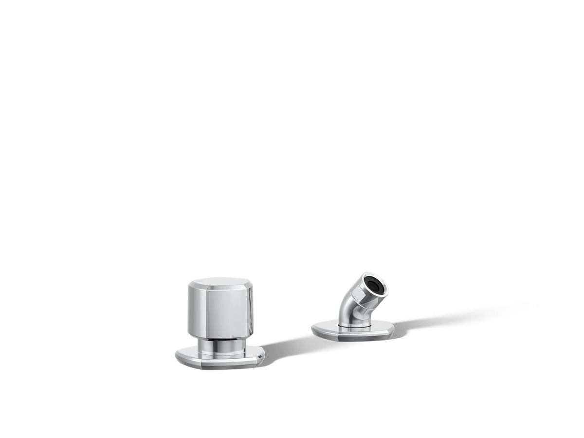 KOHLER K-27022-CP Occasion Deck-Mount Handshower Holder And Two-Way Diverter Valve - Polished Chrome