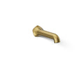 KOHLER K-27024-2MB Occasion Wall-Mount Bath Spout With Straight Design, 8" - Vibrant Brushed Moderne Brass