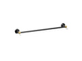 KOHLER K-27061-BMB Occasion 24" Towel Bar - Matte Black With Brushed Moderne Brass