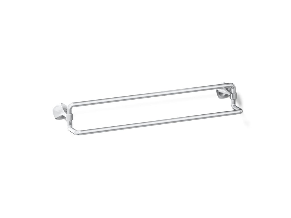KOHLER K-27062-CP Occasion 24" Double Towel Bar - Polished Chrome