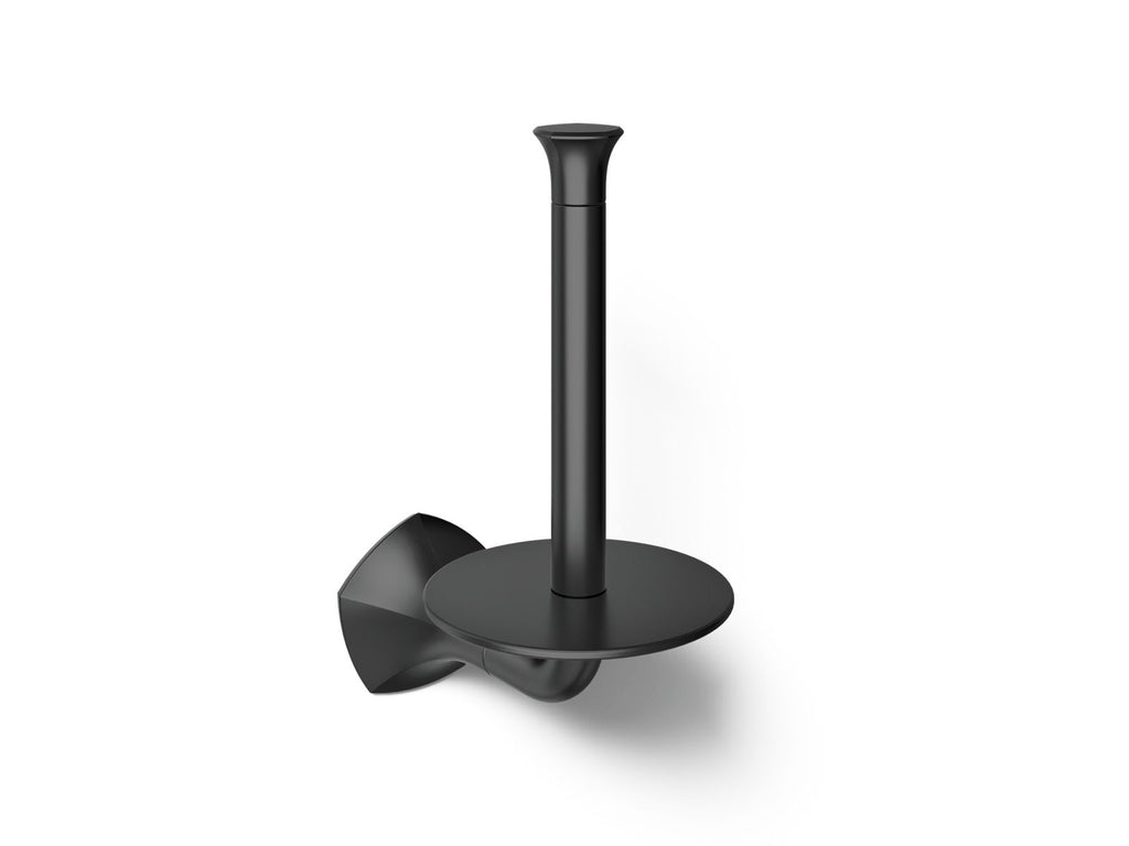 KOHLER K-27064-BL Occasion Vertical Toilet Paper Holder - Matte Black
