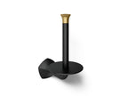 KOHLER K-27064-BMB Occasion Vertical Toilet Paper Holder - Matte Black With Brushed Moderne Brass