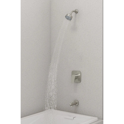 GROHE 105380EN00 Cubeo Pressure Balance Valve Tub/Shower Trim Kit - Brushed Nickel
