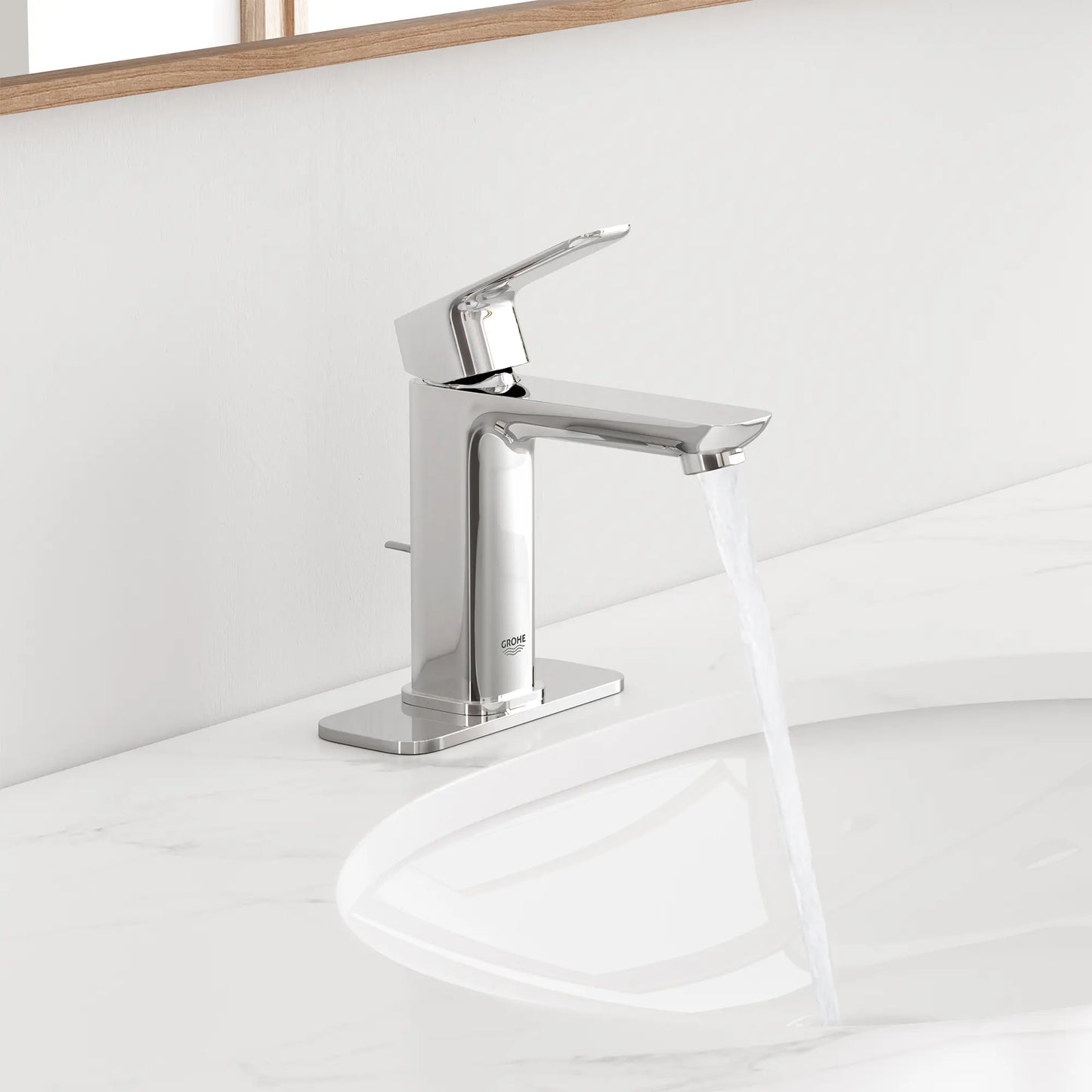 GROHE 1053780000 Cubeo Escutcheon for Single Hole Faucets - Chrome