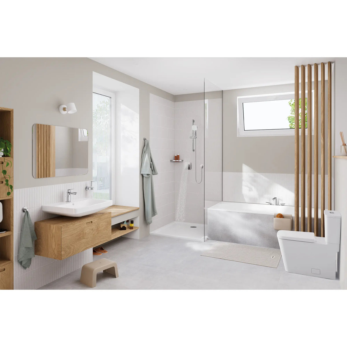 GROHE 1019280000 Cubeo Pressure Balance Valve Trim with Cartridge - Chrome