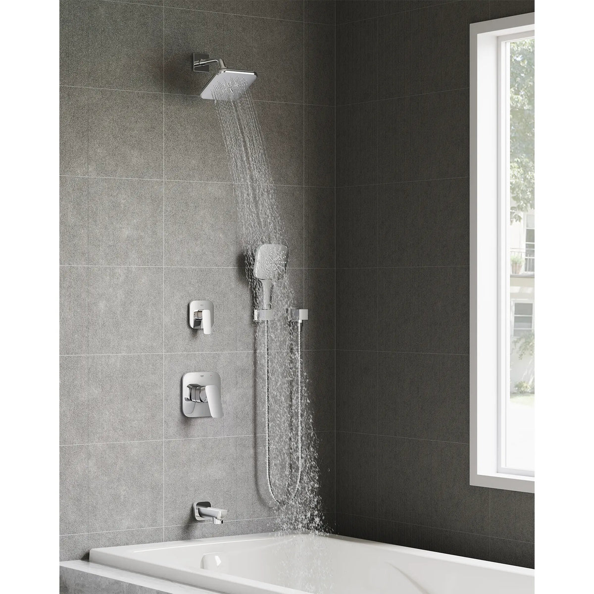GROHE 1019260000 Cubeo Tub Spout - Chrome