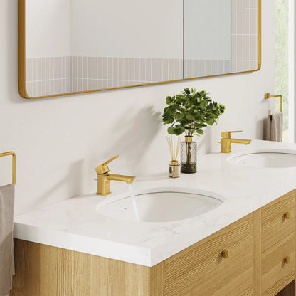 GROHE 101897GN00 Cubeo Single Hole Single Handle XS-Size Bathroom Faucet, 1.2 gpm - Brushed Cool Sunrise