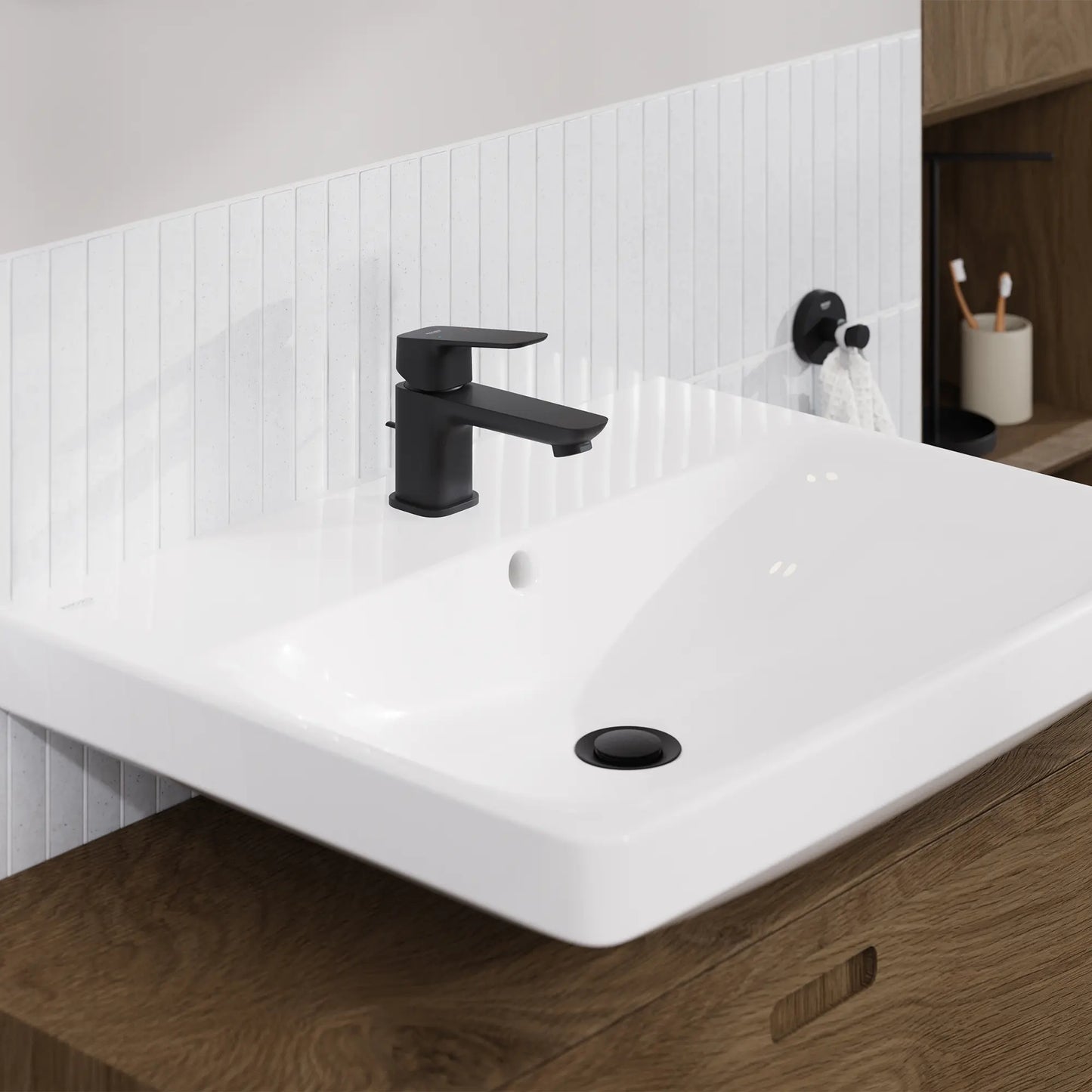 GROHE 1018972430 Cubeo Single Hole Single Handle XS-Size Bathroom Faucet, 1.2 gpm - Matte Black