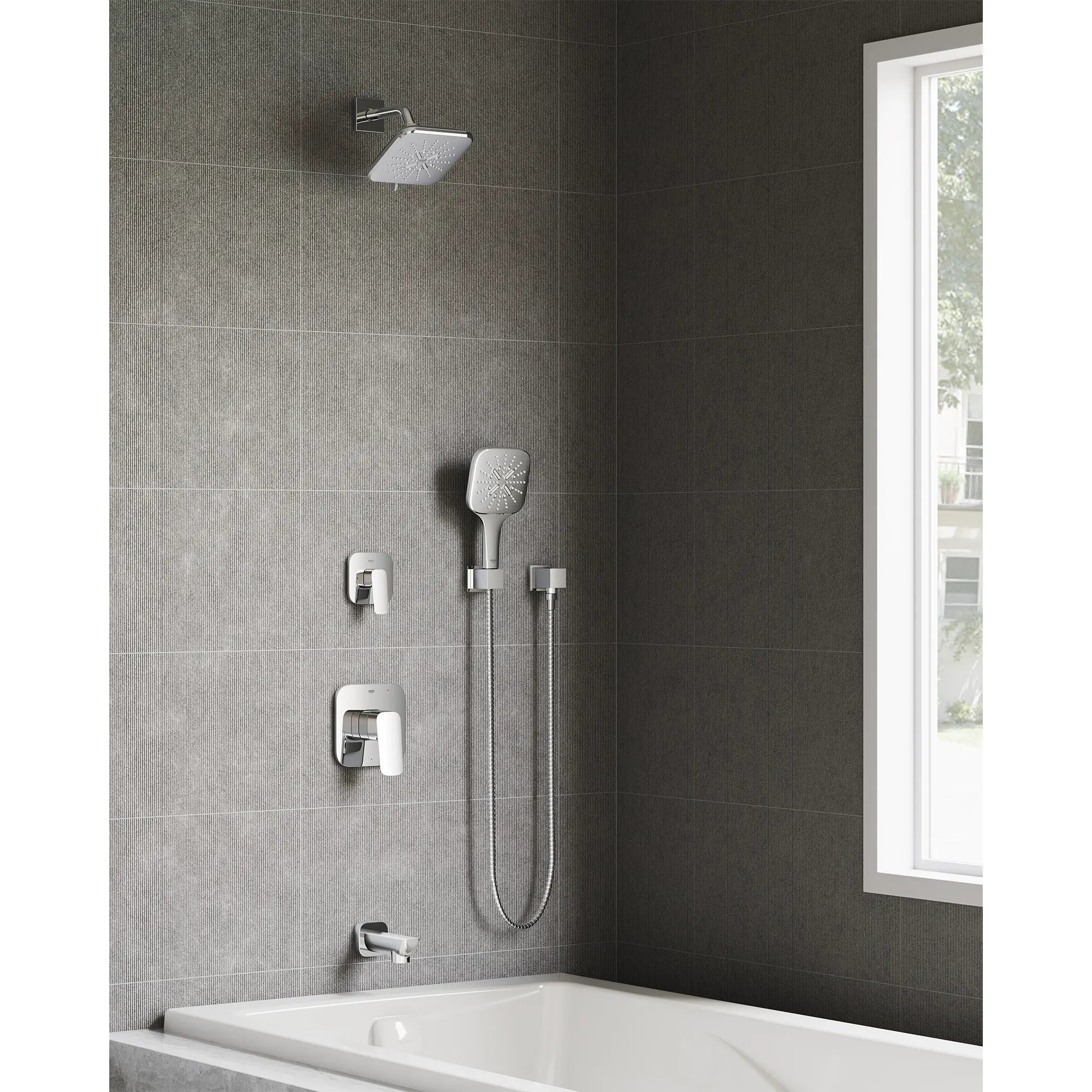 GROHE 1019260000 Cubeo Tub Spout - Chrome