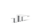 KOHLER K-27121-4-CP Parallel Deck-Mount Bath Faucet - Polished Chrome