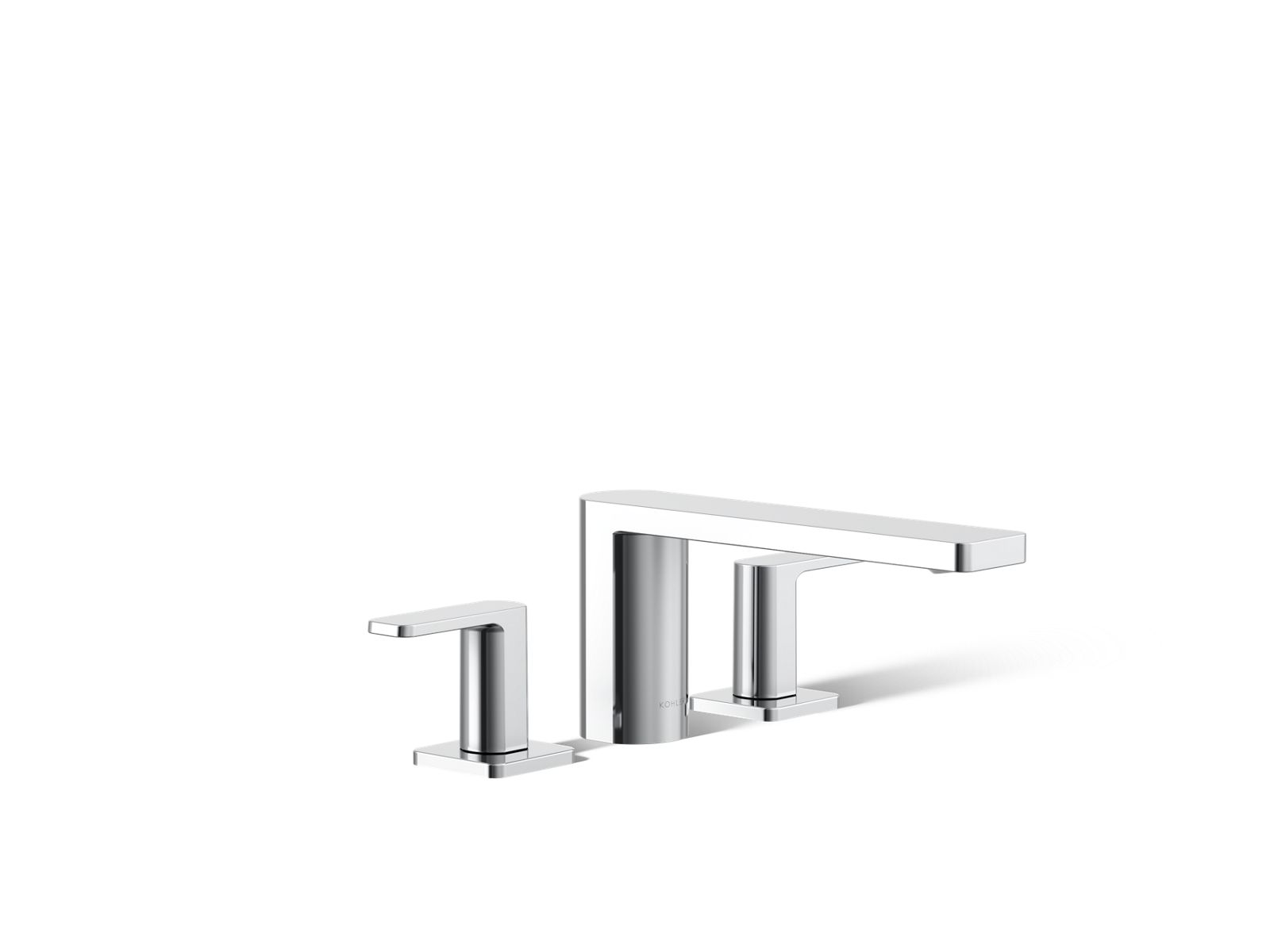 KOHLER K-27121-4-CP Parallel Deck-Mount Bath Faucet - Polished Chrome
