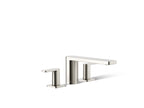 KOHLER K-27121-4-SN Parallel Deck-Mount Bath Faucet - Vibrant Polished Nickel