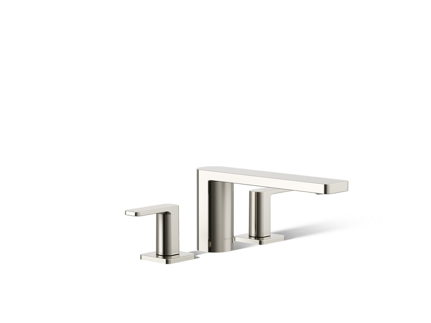 KOHLER K-27121-4-SN Parallel Deck-mount bath faucet - Vibrant Polished Nickel