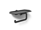 KOHLER K-27128-BL Occasion Toilet Paper Holder With Tray - Matte Black