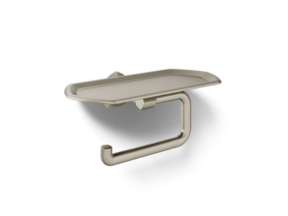 KOHLER K-27128-BN Occasion Toilet paper holder with tray - Vibrant Brushed Nickel