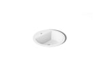 KOHLER K-2714-1-0 Bryant 19" Round Drop-In Bathroom Sink - White