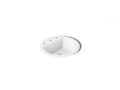 KOHLER K-2714-8-0 Bryant 19" Round Drop-In Bathroom Sink - White