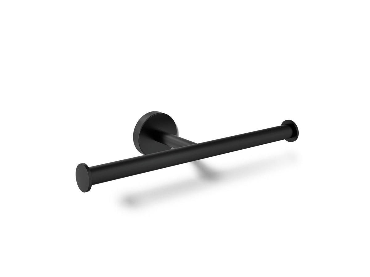 KOHLER K-27289-BL Elate Double Toilet Paper Holder - Matte Black
