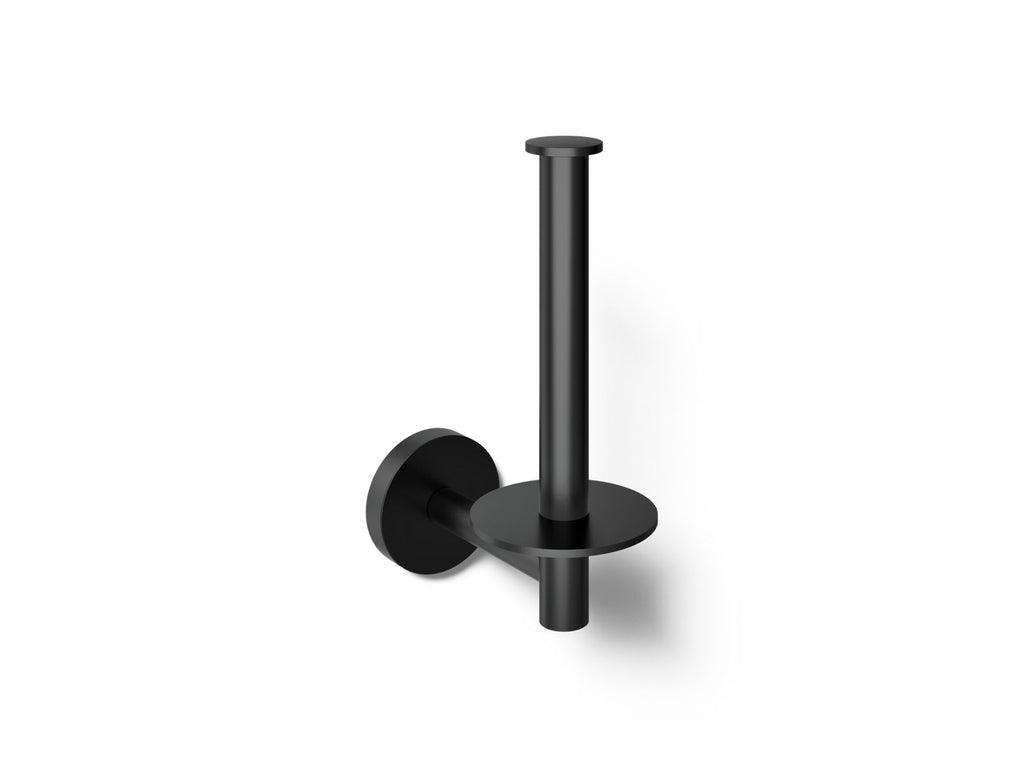 KOHLER K-27293-BL Elate Vertical Toilet Paper Holder - Matte Black