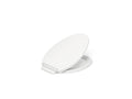 KOHLER K-27331-0 Glissade Readylatch Quiet-Close Elongated Toilet Seat - White