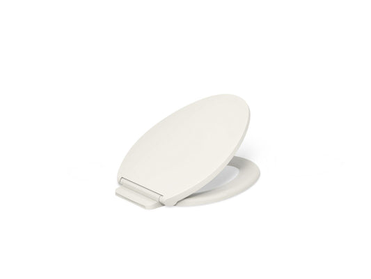 KOHLER K-27331-96 Glissade ReadyLatch Quiet-Close elongated toilet seat - Biscuit