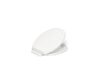 KOHLER K-27332-0 Glissade Readylatch Quiet-Close Round-Front Toilet Seat - White