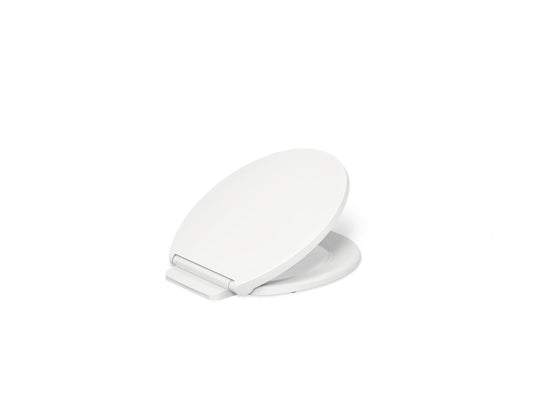 KOHLER K-27332-0 Glissade ReadyLatch Quiet-Close round-front toilet seat - White