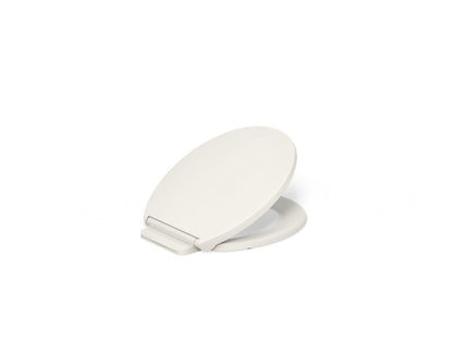 KOHLER K-27332-96 Glissade ReadyLatch Quiet-Close round-front toilet seat - Biscuit