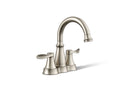 KOHLER K-27378-4N-BN Bellera Centerset Bathroom Sink Faucet, 0.5 Gpm - Vibrant Brushed Nickel