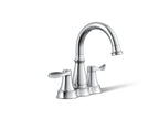 KOHLER K-27378-4N-CP Bellera Centerset Bathroom Sink Faucet, 0.5 Gpm - Polished Chrome