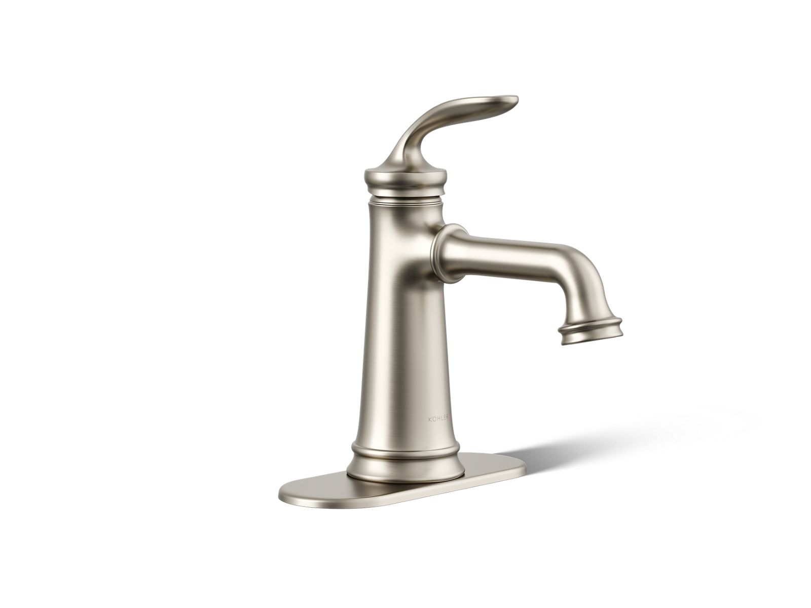 KOHLER K-27379-4N-BN Bellera Single-Handle Bathroom Sink Faucet, 0.5 Gpm - Vibrant Brushed Nickel