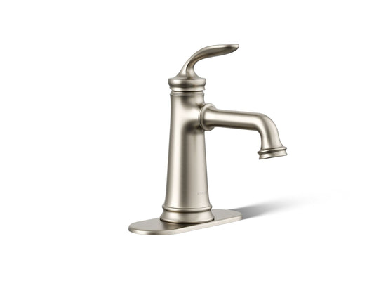 KOHLER K-27379-4N-BN Bellera Single-Handle Bathroom Sink Faucet, 0.5 Gpm In Vibrant Brushed Nickel