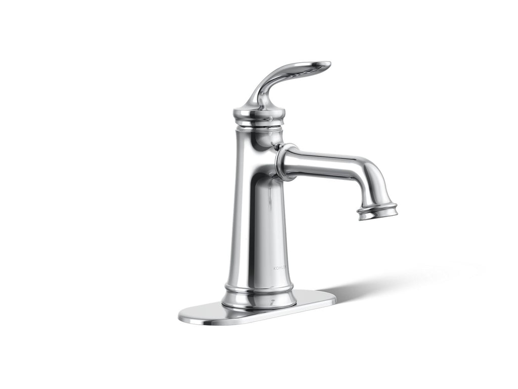 KOHLER K-27379-4N-CP Bellera Single-Handle Bathroom Sink Faucet, 0.5 Gpm - Polished Chrome