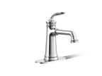 KOHLER K-27379-4N-CP Bellera Single-Handle Bathroom Sink Faucet, 0.5 Gpm - Polished Chrome