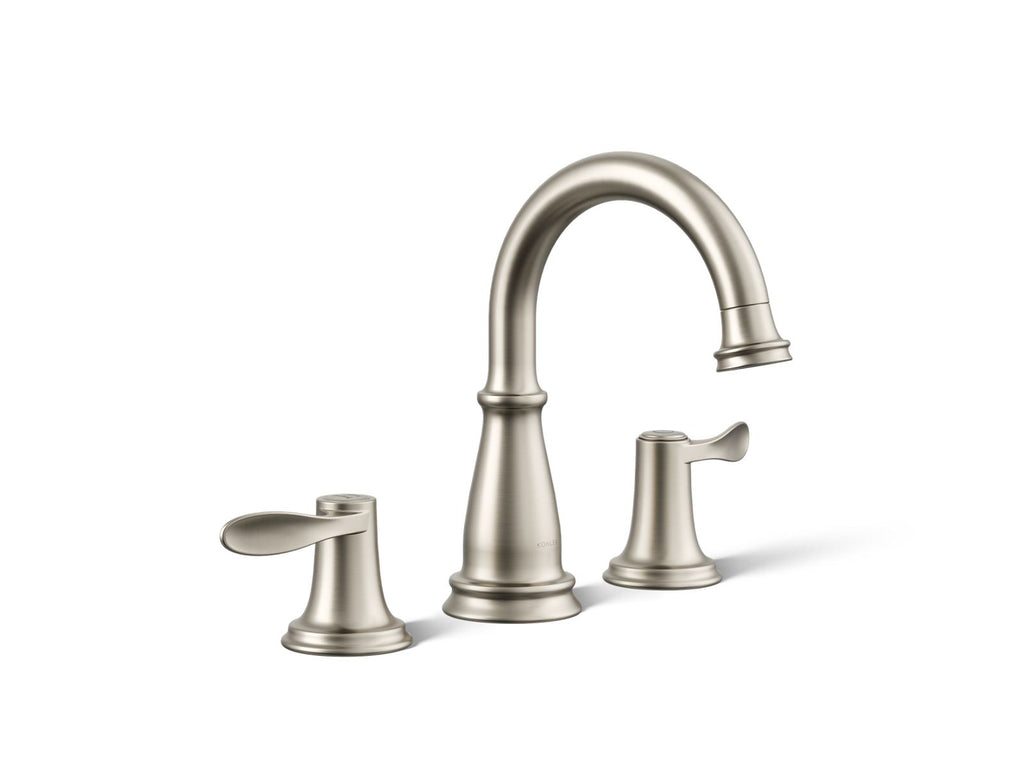 KOHLER K-27380-4N-BN Bellera Widespread Bathroom Sink Faucet, 0.5 Gpm - Vibrant Brushed Nickel