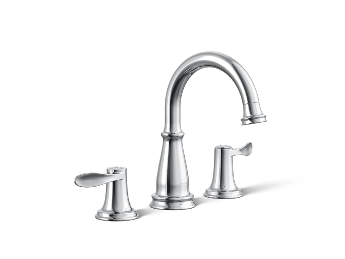KOHLER K-27380-4N-CP Bellera Widespread Bathroom Sink Faucet, 0.5 Gpm - Polished Chrome