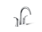 KOHLER K-27388-4N-CP Simplice Centerset Bathroom Sink Faucet, 0.5 Gpm - Polished Chrome